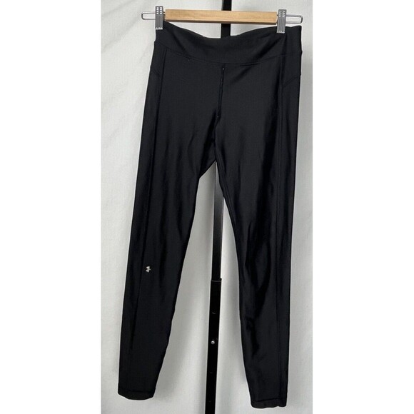 Under Armour Leggings HeatGear Compression Breathable Ankle Black Small Athletic - Picture 3 of 5